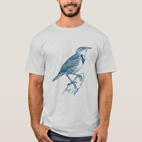 Meadow Lark _ Ocean Blue T_Shirt
