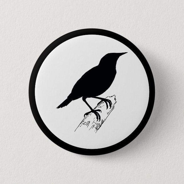 Meadow Lark Pinback Button (Front)