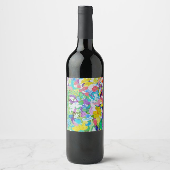 Meadow Melody by Lydia's Art-Sangria Wine Label (Front)