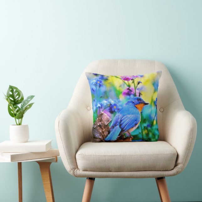 Meadow Melody Throw Pillow (Chair)