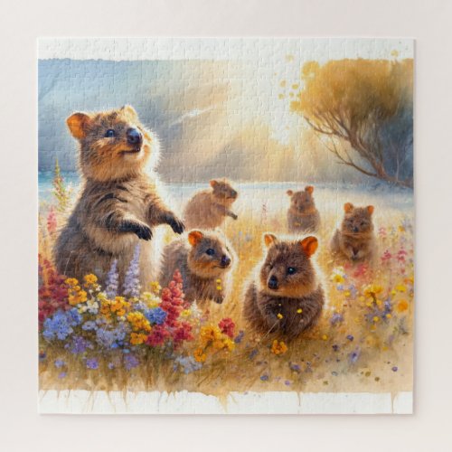 Meadow Mirth _ Watercolor Jigsaw Puzzle