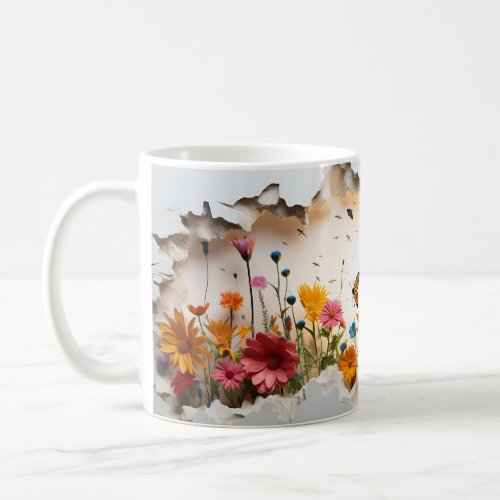 Meadow Morning Mug 3D Wildflower Edition Coffee Mug