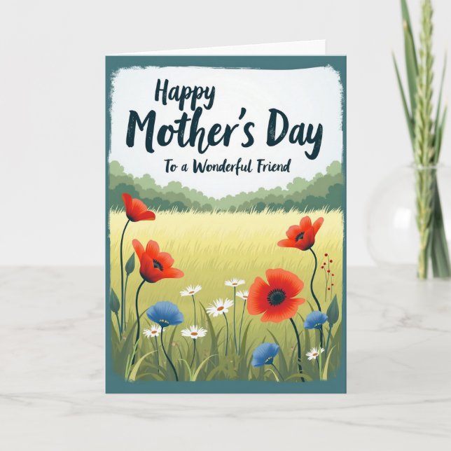 Meadow Mothers Day Friend Card (Front)