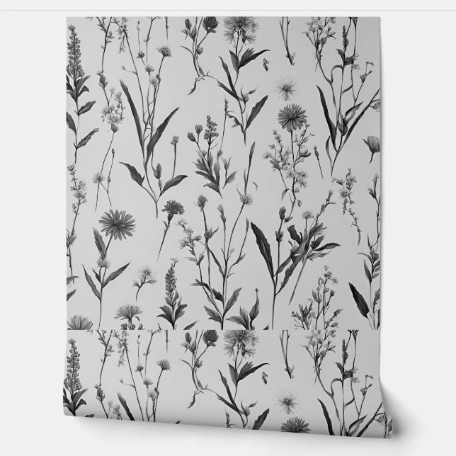 Meadow of flowers wallpaper  (Unrolling)