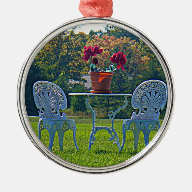 Meadow of Love Metal Ornament (Front)