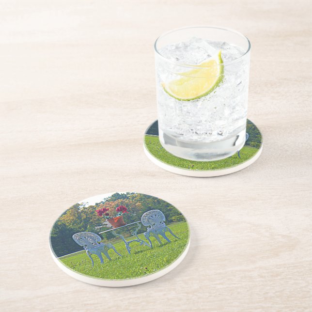Meadow of Love Sandstone Coaster (Side)