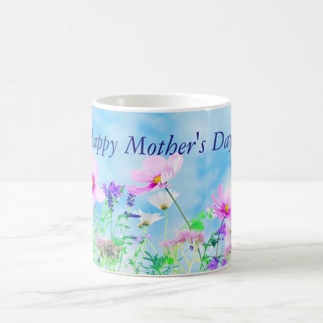Meadow Of Wildflowers Happy Mother's Day Mug (Center)