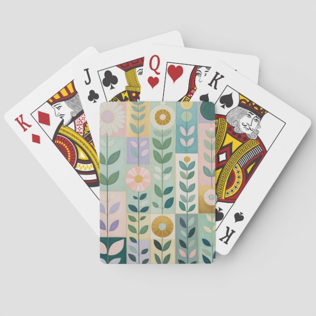 Meadow Patchwork Poker Cards (Back)
