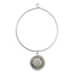 Meadow Salsify Bangle Bracelet With Round Charm