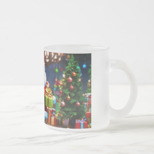  Meadow Serenity Wildflower Bliss Design Frosted Glass Coffee Mug