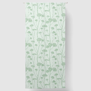 Meadow Silence Pale Seafoam Wildflower Green Blackout Curtains