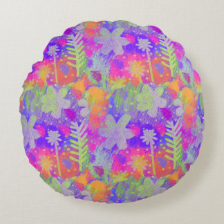 Meadow Sunset Round Pillow
