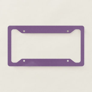 Meadow Violet Solid Color Print, Purple License Plate Frame