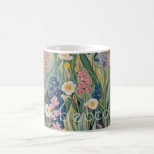 Meadow Whispers Pastel Wildflowers Coffee Mug