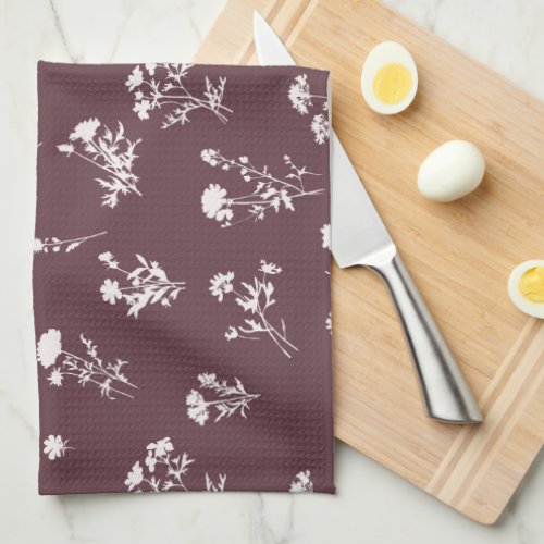 Meadow wild flower delicate pattern _ wine kitchen towel