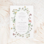 Meadow Wildflower Delicate Wedding Invitation at Zazzle