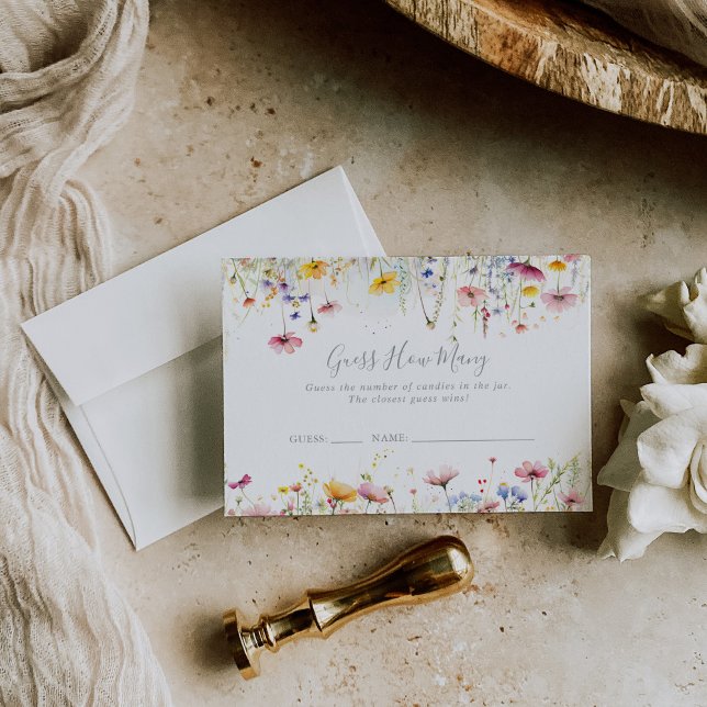 Meadow Wildflower Guess How Many Game Card (Creator Uploaded)