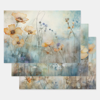 MEADOW WILDFLOWERS DECOUPAGE DECORATIVE PAPER