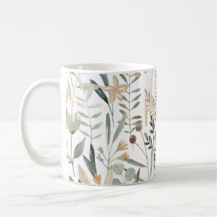 Meadow Wildflowers: Watercolor Charm. Coffee Mug