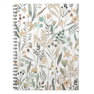 Meadow Wildflowers: Watercolor Charm. Notebook