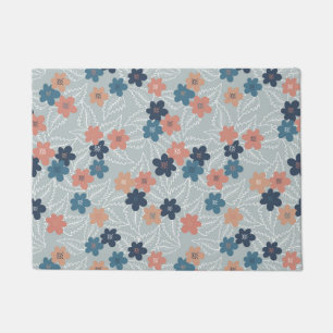 Meadow with colorful spring flowers doormat