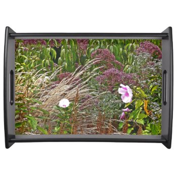 Meadow With Ornamental Grass/ Visual Texture Serving Tray by whatawonderfulworld at Zazzle