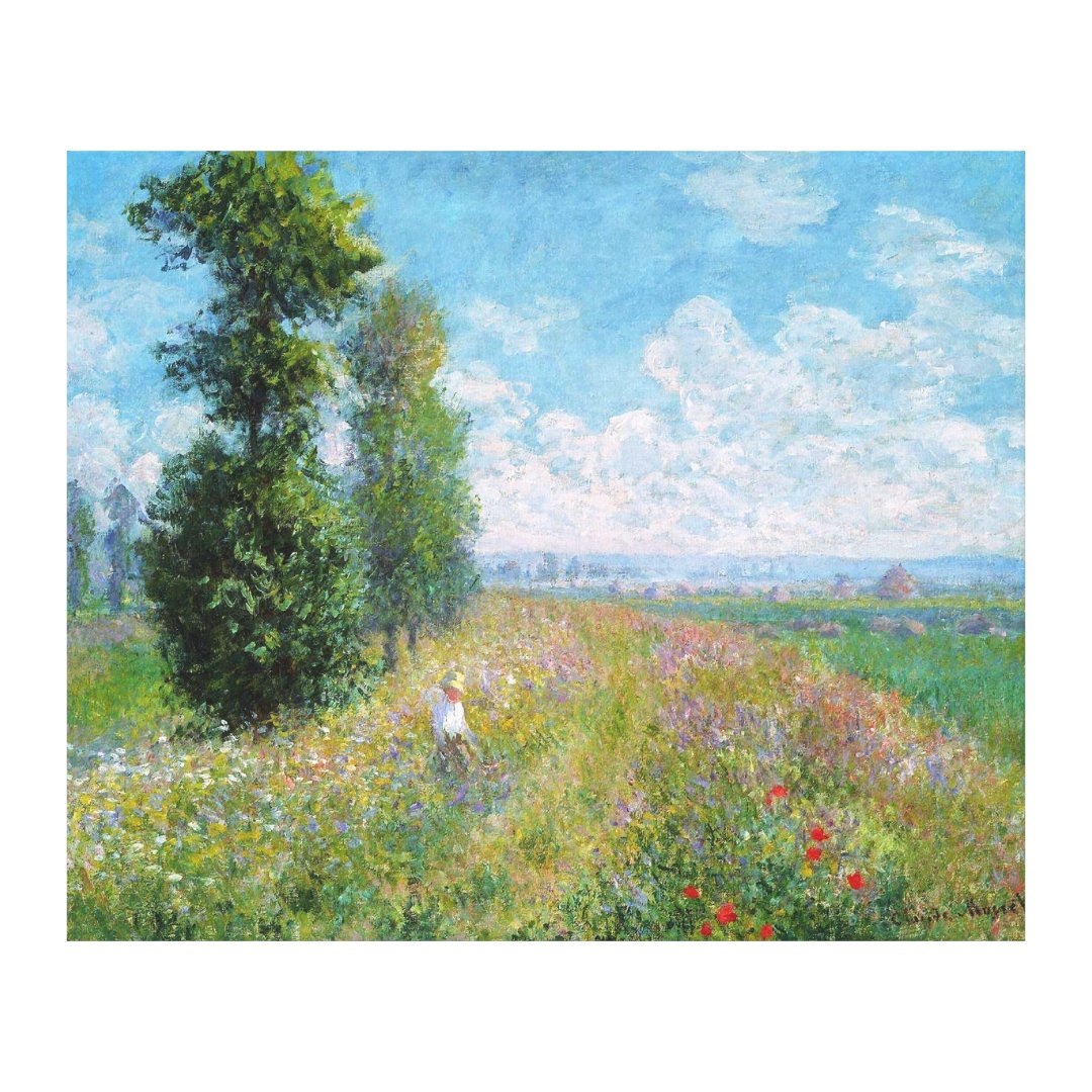 Meadow With Poplars, by Claude Monet Canvas Print | Zazzle