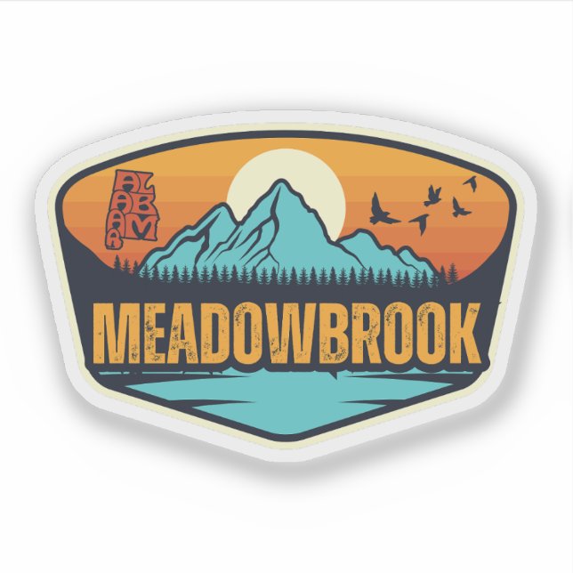 Meadowbrook, Alabama Sticker (Front)