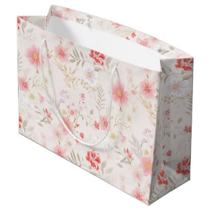 Meadowcore Floral Cottagecore Gift Large Gift Bag