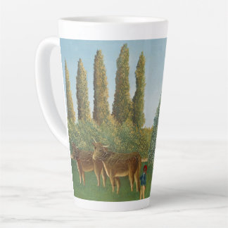 Meadowland (The Pasture), Henri Rousseau, 1910 Latte Mug