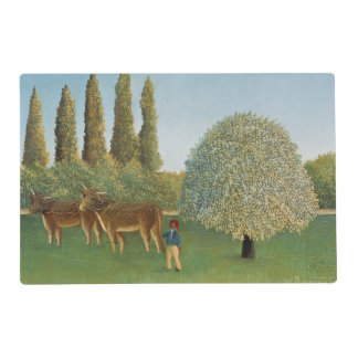 Meadowland (The Pasture), Henri Rousseau, 1910 Placemat