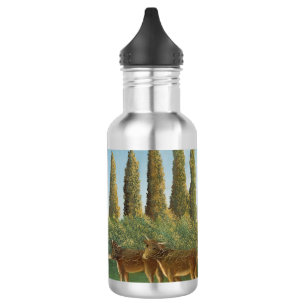 Meadowland (The Pasture), Henri Rousseau, 1910 Stainless Steel Water Bottle