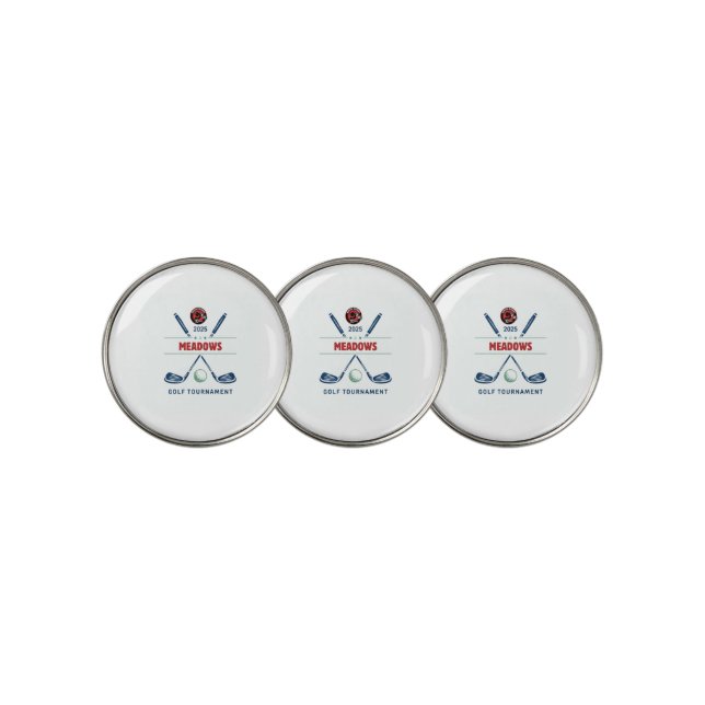 Meadows 2025 Golf T-Shirt Golf Ball Marker (3 Up)