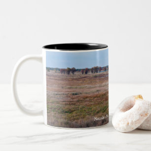 meadows and marshes of necedah Two-Tone coffee mug