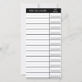 Meadow's Delight Book Tracker & Bookmark (Back)