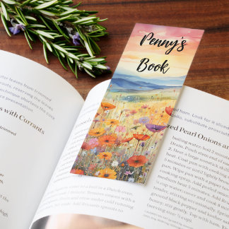 Meadows with Flowers Back to School Bookmarks