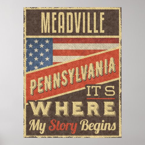 Meadville Pennsylvania Poster