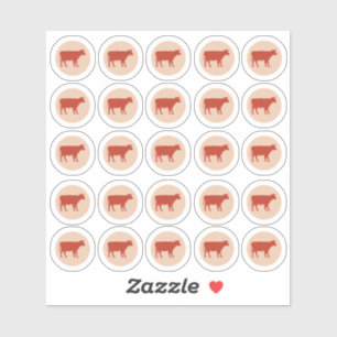 Meal Choice 2-Color Beef Sticker