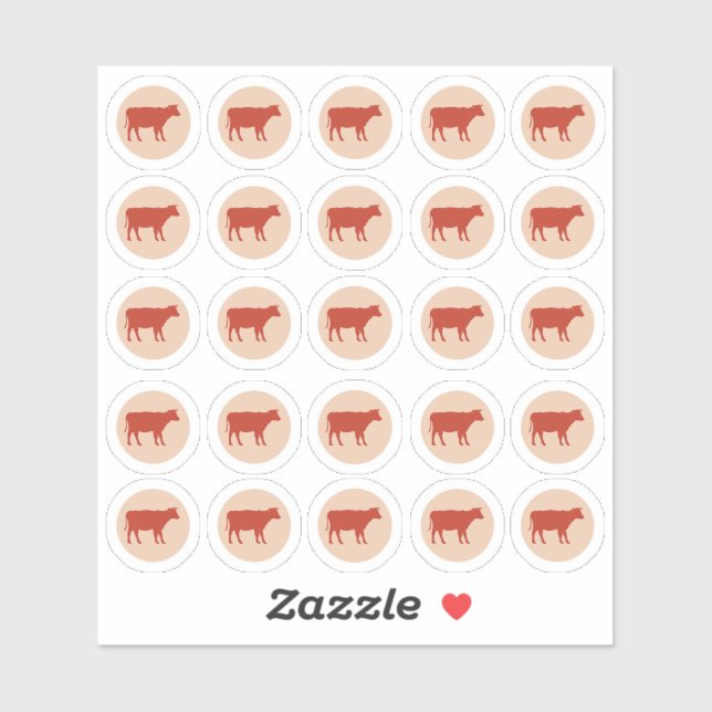 Meal Choice 2-Color Beef Sticker (Sheet)