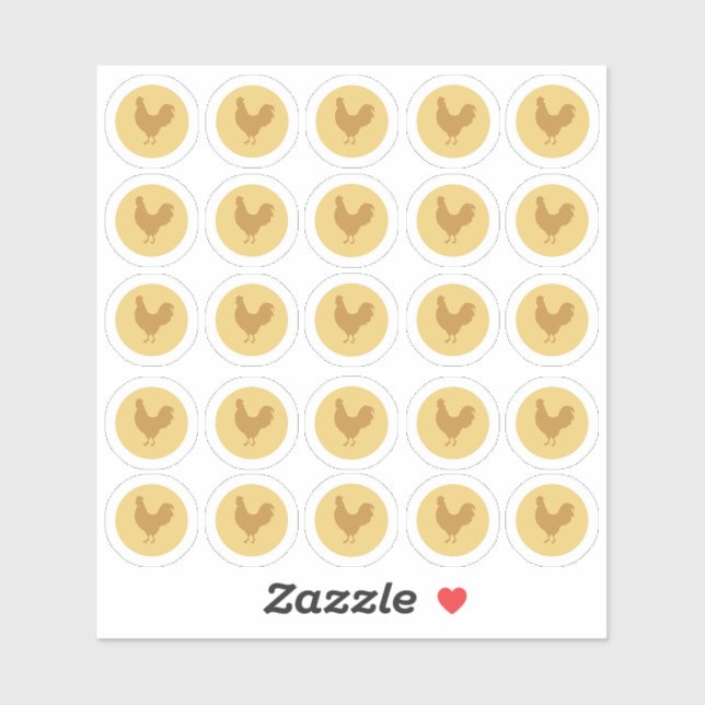 Meal Choice 2-Color Chicken Sticker (Sheet)