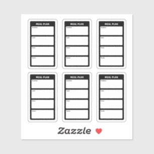 Meal Plan Sticker