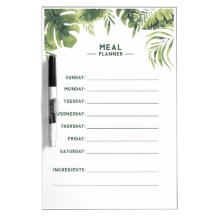 Meal Planner Dry Erase Fridge Magnet