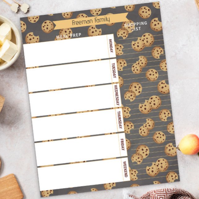 Meal Planner & Grocery List Notepad | Chocolate Ch (Creator Uploaded)