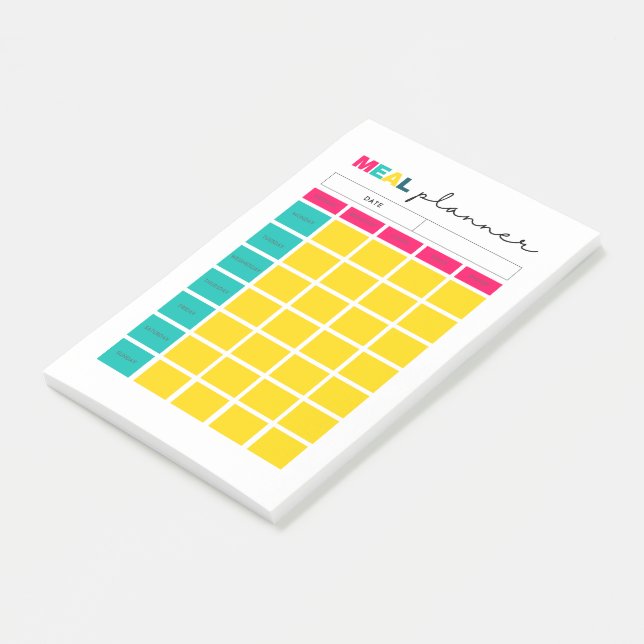 Meal Planner Journal Page Post-it Notes (Angled)