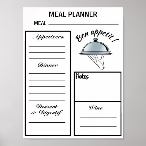 MEAL PLANNER  POSTER