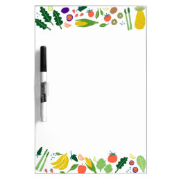 Meal Planning Market Grocery Shopping List Veggies Dry Erase Board