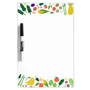 Meal Planning Market Grocery Shopping List Veggies Dry Erase Board
