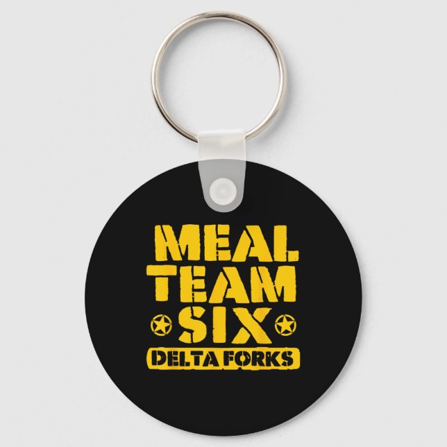 Meal Team Six Delta Forks  Keychain (Front)