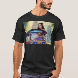 Mealea Rides Self-Driving Tuk Tuk At Ta Prohm IV T-Shirt