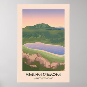 Meall Nan Tarmachan Munros of Scotland Travel Poster